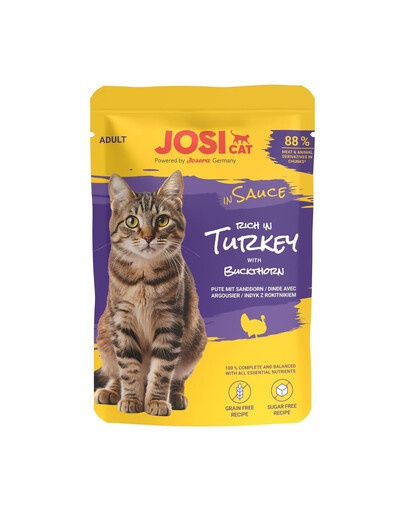 JOSERA JosiCat Bohaté na morčacie v omáčke 85 g krmivo pre mačky