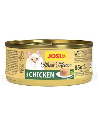 JOSERA JosiCat Finest Mousse with Chicken 85 g pena s kuracím mäsom pre mačky