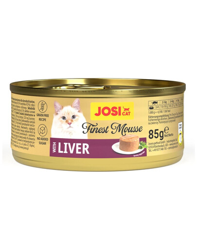 JOSERA JosiCat Finest Mousse with Liver 85 g pena s pečeňou pre mačky