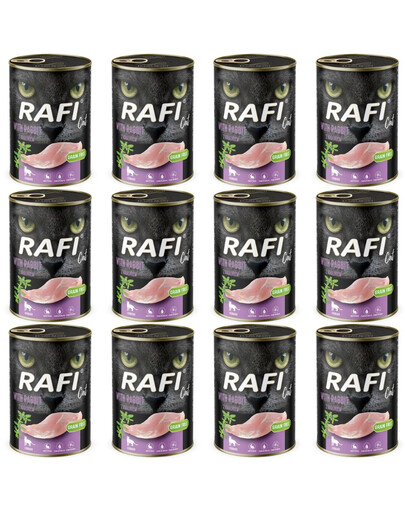 RAFI Cat Adult s králikom 12x400 g krmivo pre mačky po sterilizácii