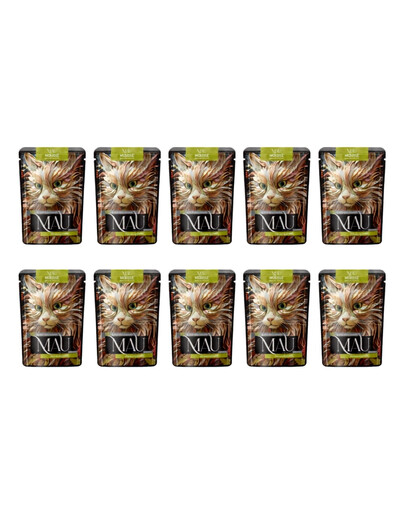 MAU Mus Divoké mäso s bobuľami 10x85 g krmivo pre kastrované mačky