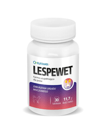 EUROWET Lespewet 30 tab. doplnková strava pre psov podporujúca funkciu močového systému