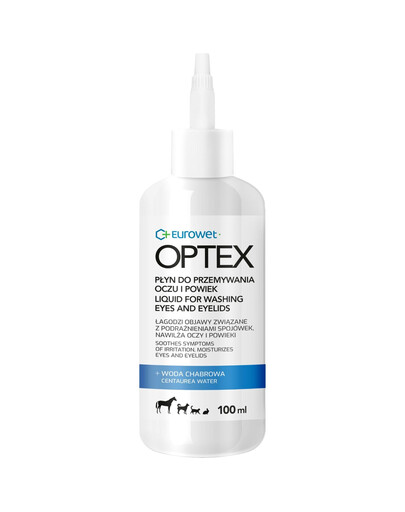 EUROWET Optex 100 ml roztok na umývanie očí a viečok pre psov a mačky