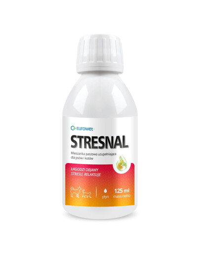 EUROWET Stresnal 125 ml doplnková strava na zmiernenie stresu pre psov a mačky