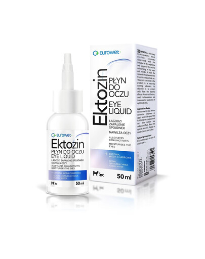 EUROWET Ektozin 50 ml roztok na umývanie očí pre domáce zvieratá