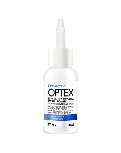 EUROWET Optex 50 ml roztok na umývanie očí pre psov a mačky