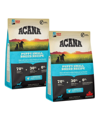 ACANA Puppy Small Breed 2x2 kg kuracie, pre šteňatá malých plemien