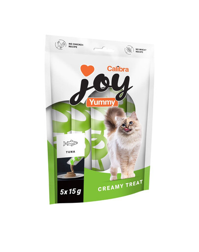 CALIBRA Joy Cat Yummy Tuna Maškrta 5x15 g s tuniakom, krémová pasta pre mačky