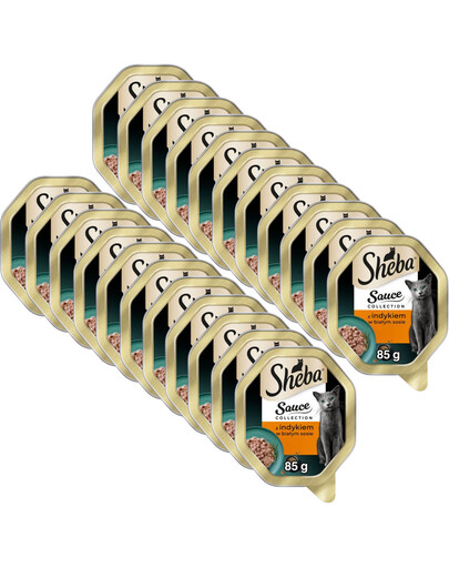 SHEBA Sauce Collection s morkou v bielej omáčke 22x85 g krmivo pre mačky