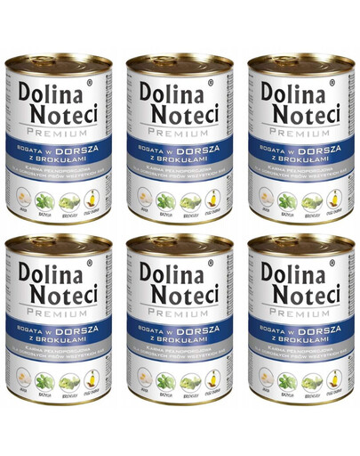DOLINA NOTECI Premium Bohaté na tresku s brokolicou 6x400g