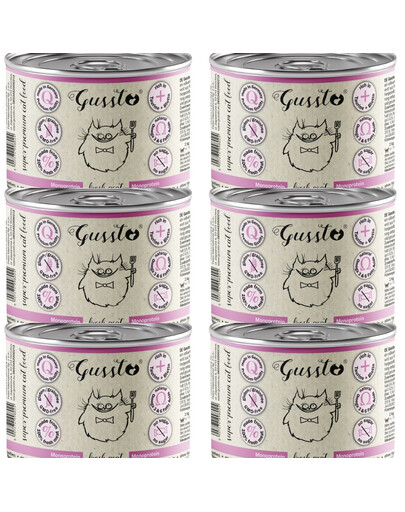 GUSSTO Cat Fresh Goat krmivo pre mačky s kozím mäsom 6x200g