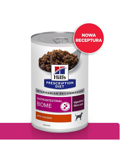 Prescription Diet Gastrointestinal Biome 12x370g mokra karma dla psów s kurzcziakem