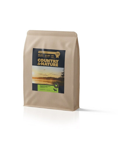 COUNTRY&NATURE Duck with Turkey Recipe 2kg hypoalergénne krmivo pre psov kačica s moriakom