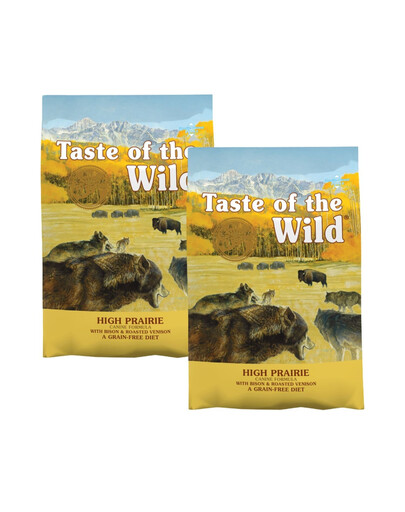 TASTE OF THE WILD High Prairie 2x5,6 kg s bizónom a pečeným jeleňom