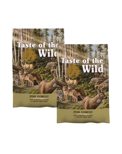 TASTE OF THE WILD Pine Forest 2x5,6 s jeleňom a strukovinami
