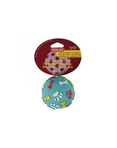 ZOLUX Zábavná hračka gumová tvrdá guľa 7 cm