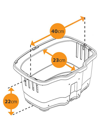 FERPLAST Atlas kosz na rower rapid 20