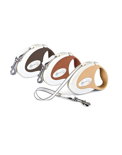 FLEXI Vodítko automatické FLEXI ESPRESSO 2 5 m tmavo hnedé