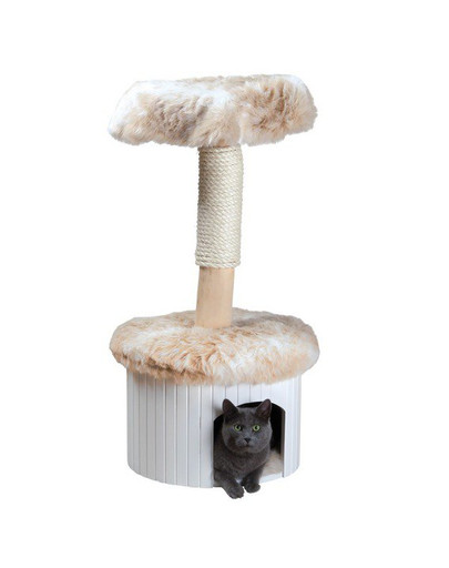 TRIXIE Škrabadlo pre mačky  "Meru", 98 cm, škvrnité biele / béžové