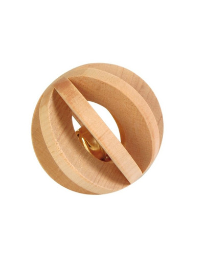 TRIXIE Drevená gule so zvončekom pre hlodavce