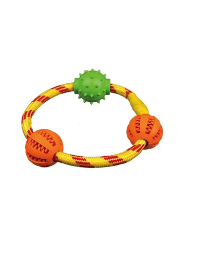 TRIXIE DENTAfun uzol sa 3 guľami Ø 20 cm