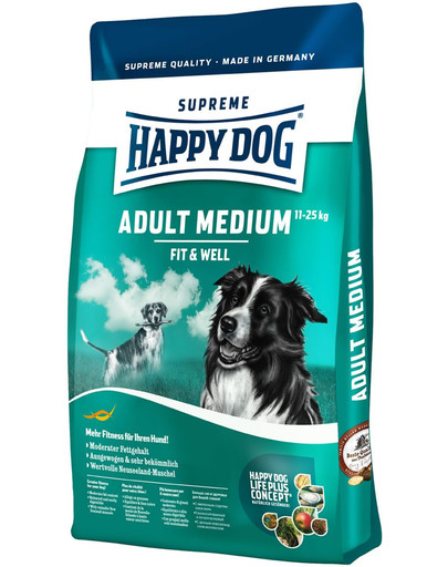 HAPPY DOG Fit & well adult medium 4 kg