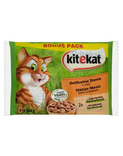 KITEKAT Delikátny pokrm 4 x 0.1 kg