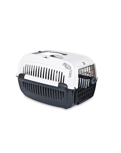 PET INN Prepravka cosmos medium deco line čierná 58x38x38 5 cm