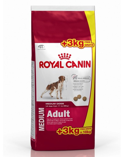 ROYAL CANIN Medium adult 15+3 kg  gratis