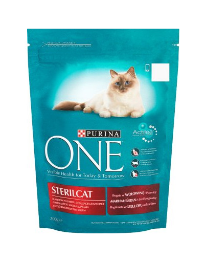 PURINA ONE STERILCAT Bohaté na hovädzie mäso a pšenicu 800g
