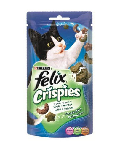 FELIX Crispes s  príchuťou hovädzieho a kuracieho mäsa