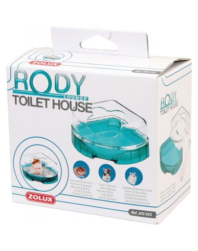 ZOLUX Toaleta pre hlodavce Rodylounge tyrkysová