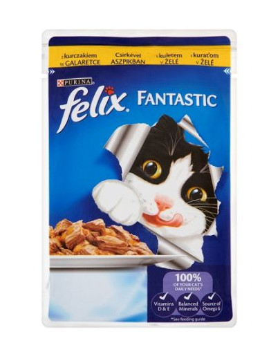 FELIX Fantastic s kuracím mäsom v želé 100g