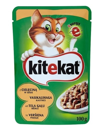 KITEKAT Teľacie v omáčke 100g