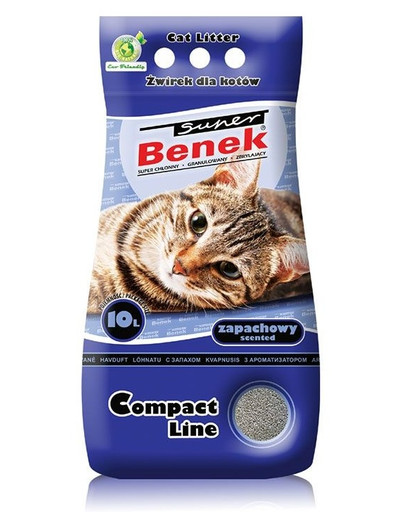 Benek Super compact bentonitové stelivo s vôňu mora 10 L