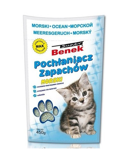 Benek Sanitizer / Pohlcovač zápachov tyrkysový 450 g