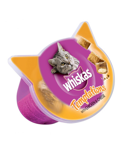 WHISKAS Temptations kuracie a syr 60g