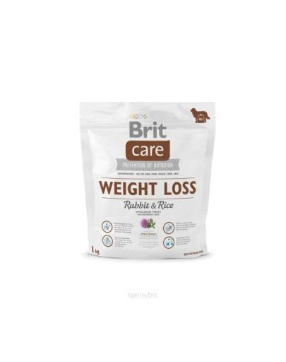 BRIT Care Dog Weight Loss Rabbit & Rice 1kg