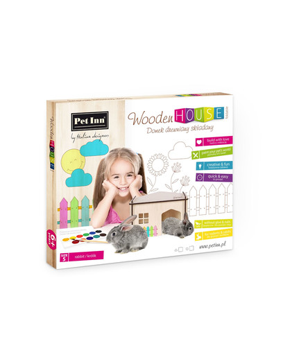 PET INN Domček drevený skladaný rohový 5