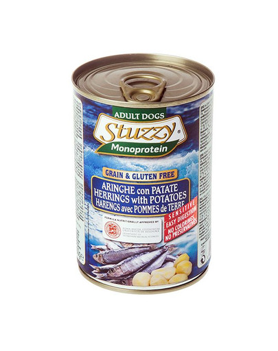 STUZZY Monoprotein Herring Potato - sleď a zemiaky 0.4kg