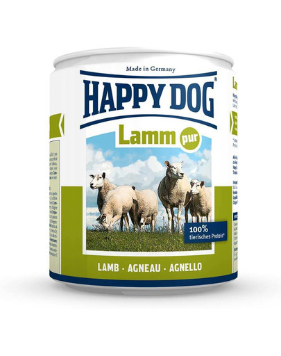 HAPPY DOG Konzerva pre psa - jahňacie (čisté jahňacie) 200g
