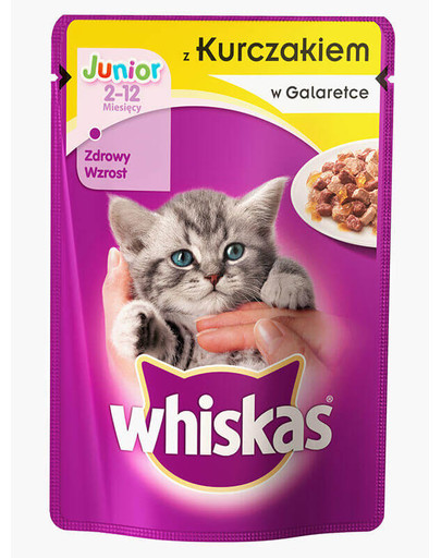 WHISKAS Junior kuracie v želé 100g