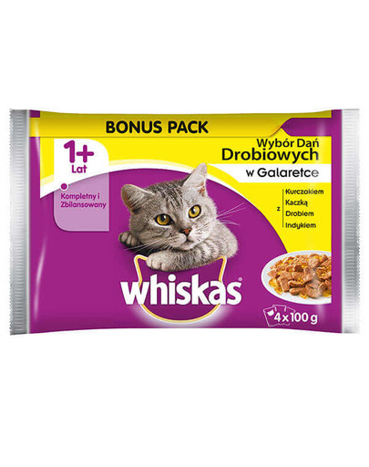 WHISKAS Sada kapsičiek kurací pokrm v aspiku 4 x 100 g