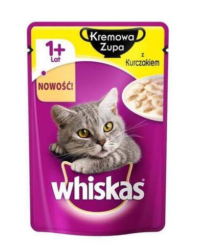WHISKAS Krémová polievka s kuracou omáčkou 85g