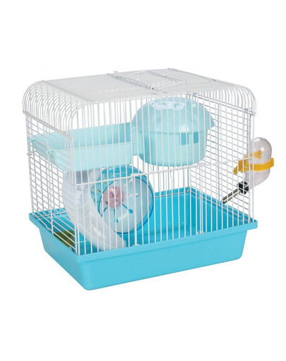 VITAPOL Klietka pre hlodavce 33X23X26 cm,Bílo/nebesky modrá