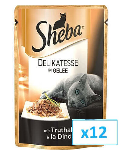 SHEBA Delikato morčacie 85 g x12