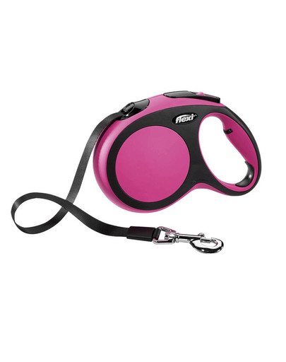 FLEXI Vodítko automatické New Comfort S Linka 5 m ružové