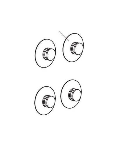 AQUAEL Prísavka d = 24 mm. 4ks