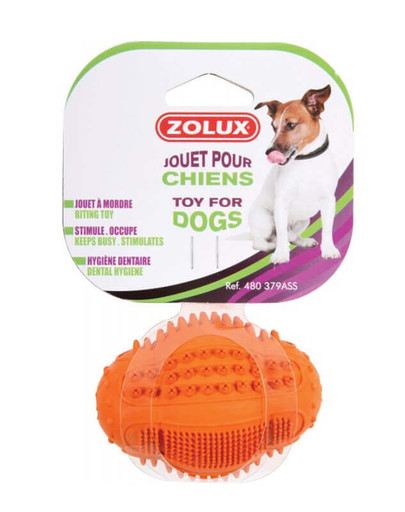 ZOLUX Rugby dental lopta z tvrdej gumy 8cm