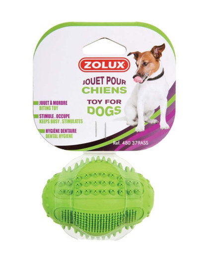 ZOLUX Rugby dental lopta z tvrdej gumy 8cm